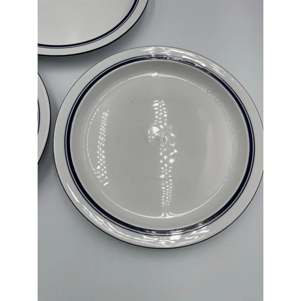 Dansk Bistro Christianshavn Blue Salad Plates SET OF 3 Portugal 8 3/4